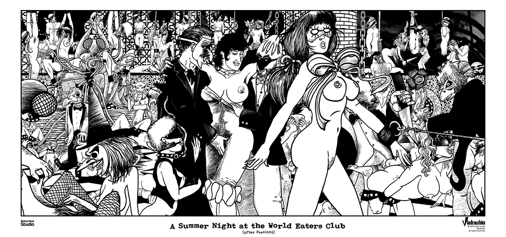 Vladrushka: A Summer Night at the World Eaters Club (c)2019 John Linton Roberson
