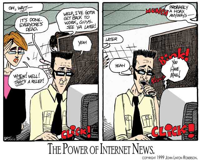 The Power if Internet News by John Linton Roberson (c) 1999 John Linton Roberson