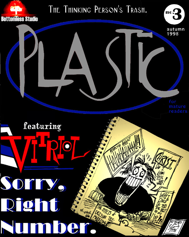 PLASTIC #3 cover by John Linton Roberson